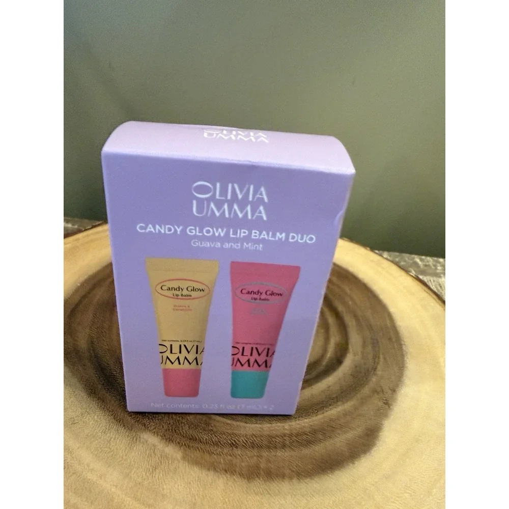 NIB Olivia Umma Candy Glow Lip Balm Duo in 